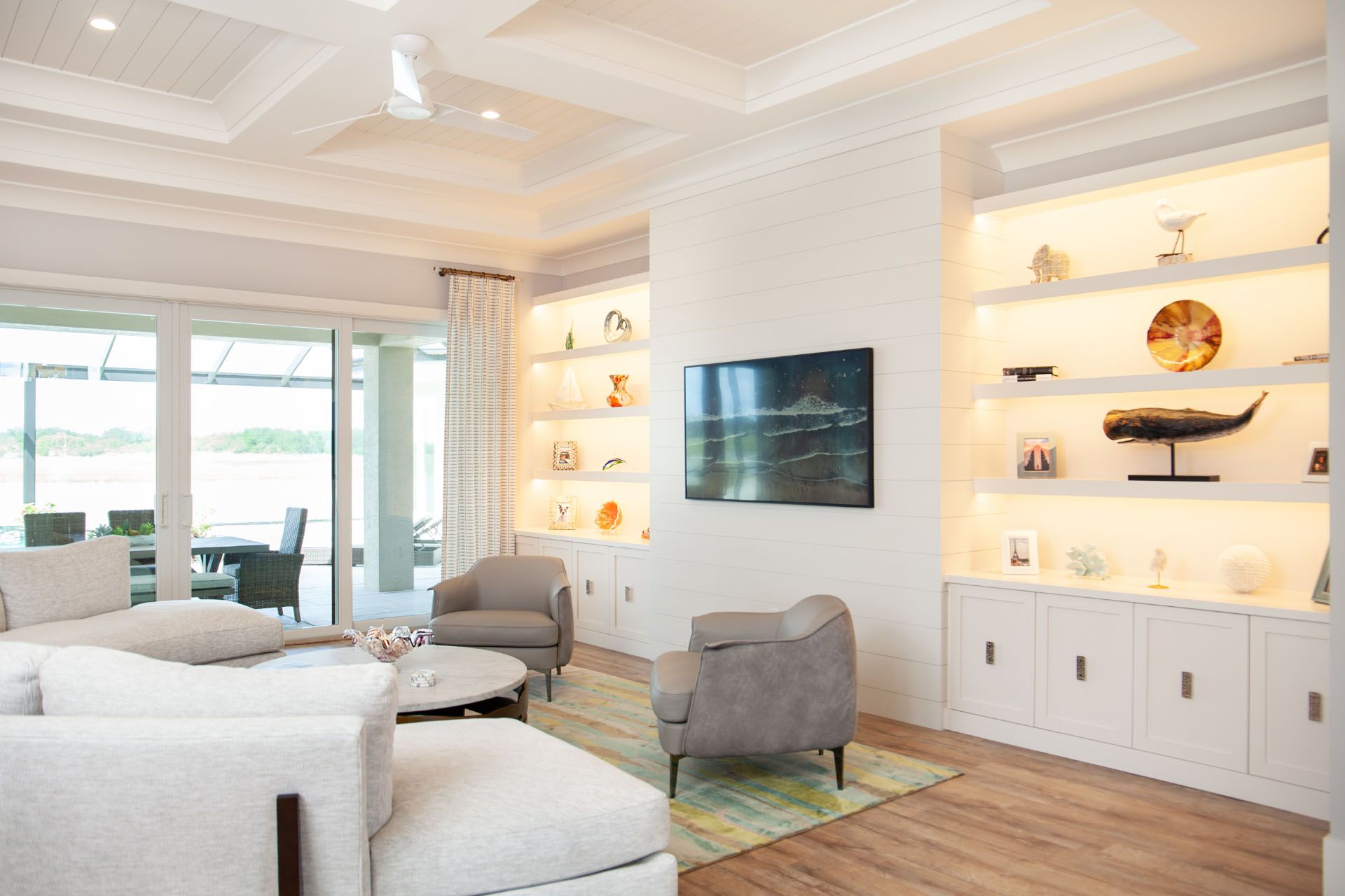 Living room designed by Patricia Davis Brown